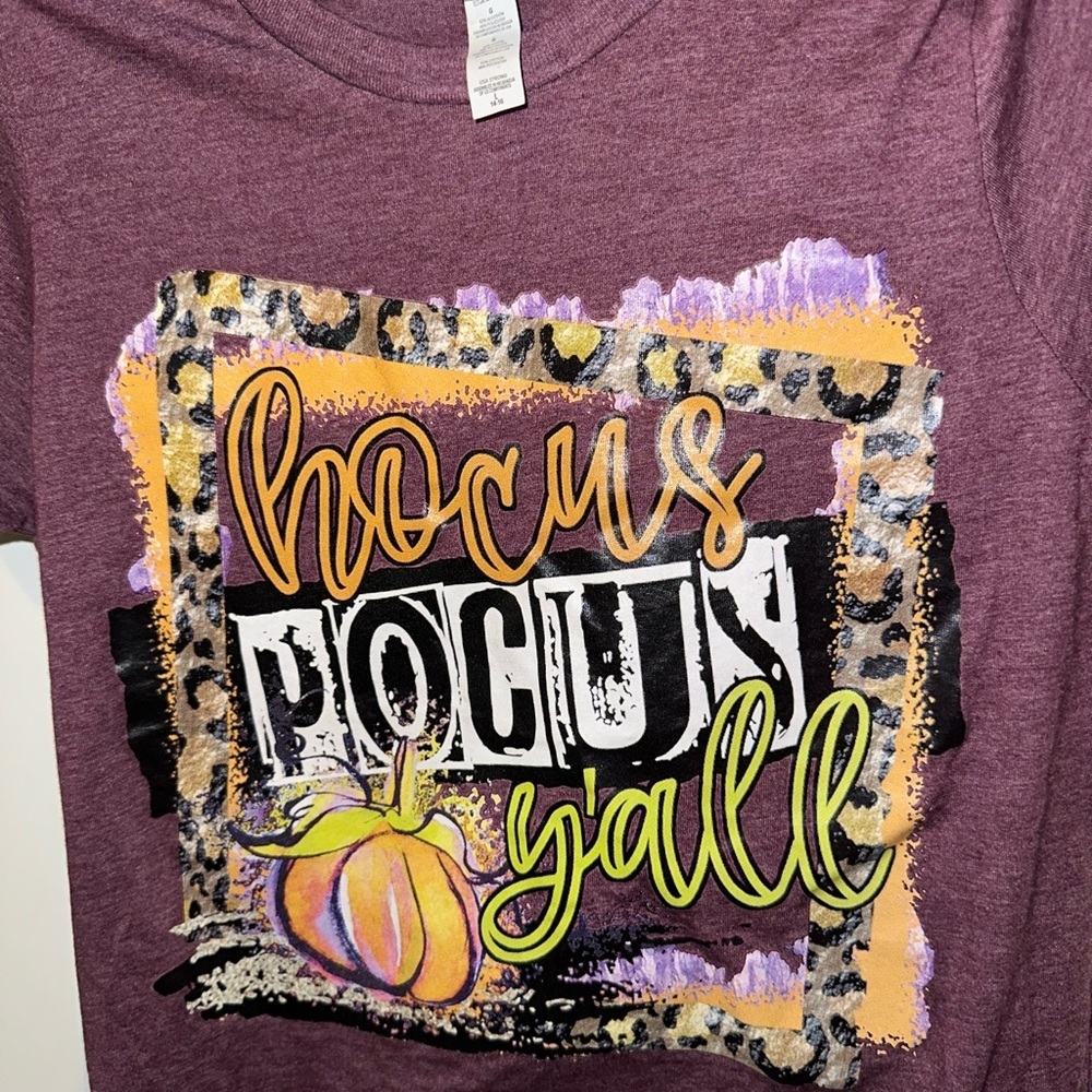 Bella Canvas Kids Hocus Pocus Y'all Tee - Purple - Picture 3 of 3